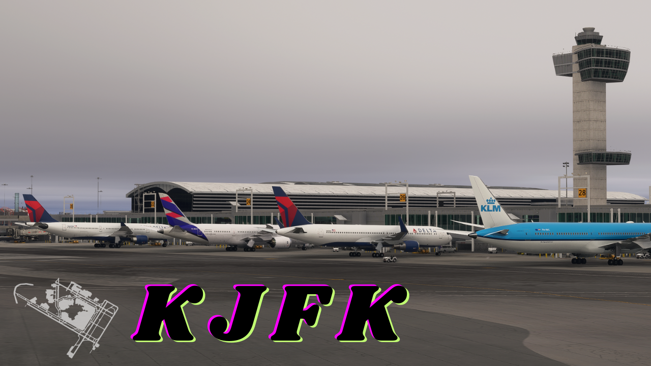 iniBuilds KJFK FSLTL Static Aircraft
