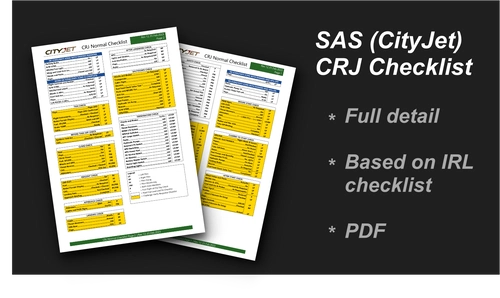 SAS (CityJet) - CRJ (-900/-1000) Checklist