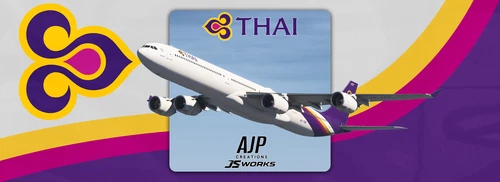 Thai Airways International - Fleetpack - Aerosoft-Toliss A340-600