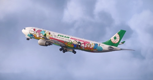 EVA AIR Sanrio “Joyful Dream” (B-16332) w/Cabin \| Inibuilds/Microsoft A330-300