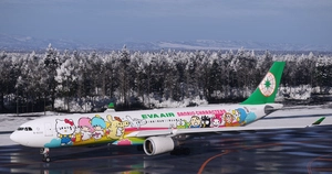 EVA AIR Sanrio “Joyful Dream” (B-16332) w/Cabin | Inibuilds/Microsoft A330-300 thumbnail 9