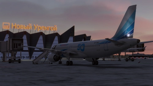 Fenix A320 CFM | Yamal Airlines 50 years | RA-73812 | [4K] (EIS1 CRT screens)