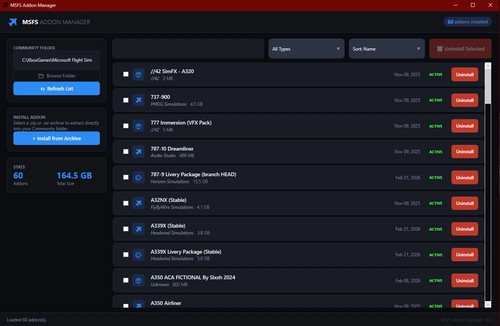 MSFS Addon Manager