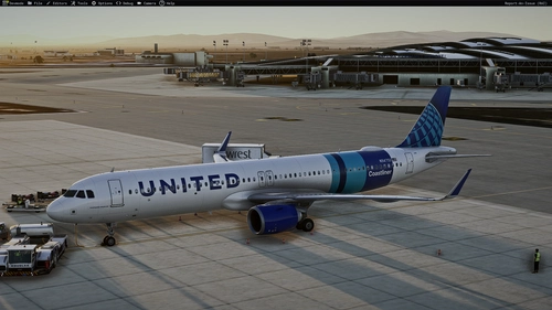 United Airlines N94750 Coastliner livery Inibuilds A321LR MSFS2024 (with cabin)