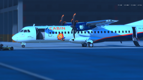 ATR 72-600 WINGS AIR x BOOK CABIN LIVERY PK-WKF