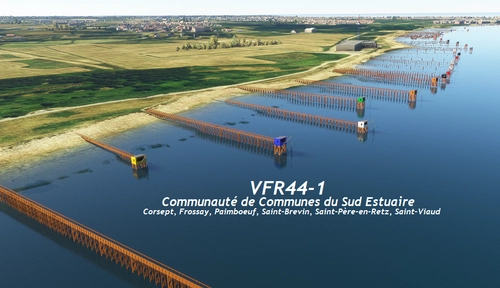 VFR44-1 West Loire-Atlantique France Landmark Scenery Pack