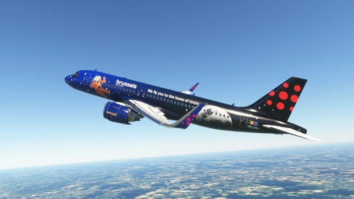 Flybywire A32NX | Brussels Airlines OO-SNJ | Fictional (Gravity Livery) | Requested