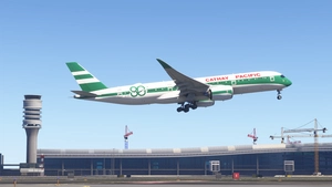 Cathay Pacific B-LRJ inibuild A350-900  80th Anniversary Retro Livery [4K] thumbnail 1