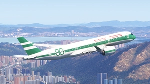 Cathay Pacific B-LRJ inibuild A350-900  80th Anniversary Retro Livery [4K] thumbnail 6