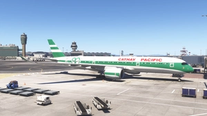 Cathay Pacific B-LRJ inibuild A350-900  80th Anniversary Retro Livery [4K] thumbnail 5