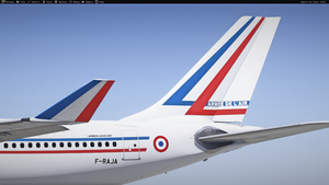 Armée de l'Air (French Air Force) F-RAJA COTAM (A342 aircraft) livery Inibuilds A340-300 thumbnail 6