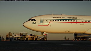 Armée de l'Air (French Air Force) F-RAJA COTAM (A342 aircraft) livery Inibuilds A340-300 thumbnail 8