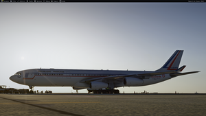 Armée de l'Air (French Air Force) F-RAJA COTAM (A342 aircraft) livery Inibuilds A340-300 thumbnail 10