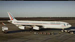 Armée de l'Air (French Air Force) F-RAJA COTAM (A342 aircraft) livery Inibuilds A340-300 thumbnail 11