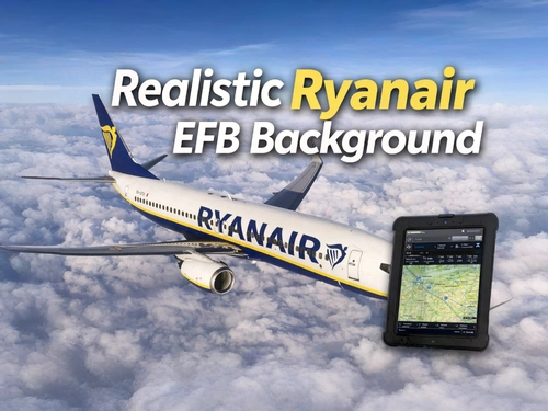Ryanair EFB Background – PMDG 737-800