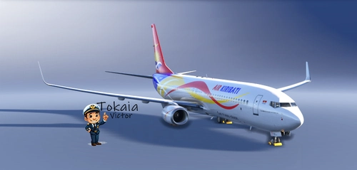 PMDG 737-900BW | Air Kiribati T3-AKT | Concept | Fictional