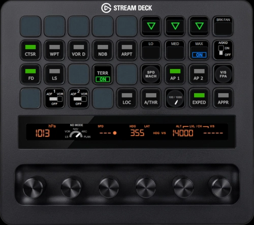 Stream Deck+ XL profile to control iniBuilds A320Neo V2 (MSFS 2024 & 2020)