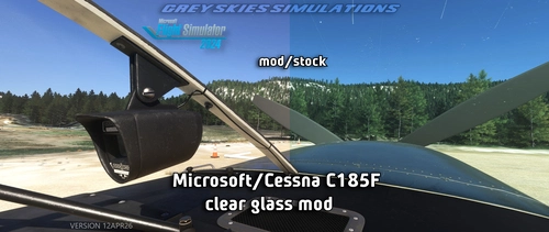 Microsoft/Cessna C185F Skywagon clear glass/window mod