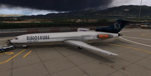 FlightSim Studio - B727 Super Dinosaur Airlines PAX and Cargo (Fictional)