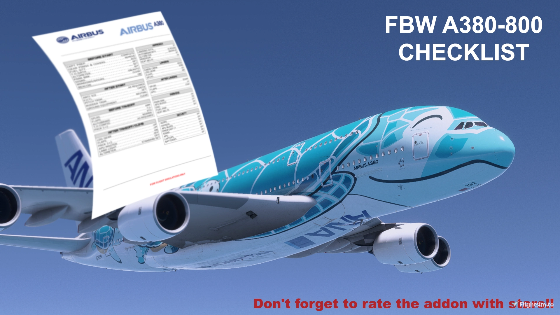 FBW A380 Checklist - Image 1