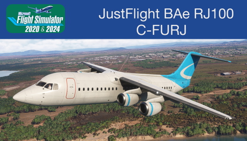 Justflight RJ100 C-FURJ