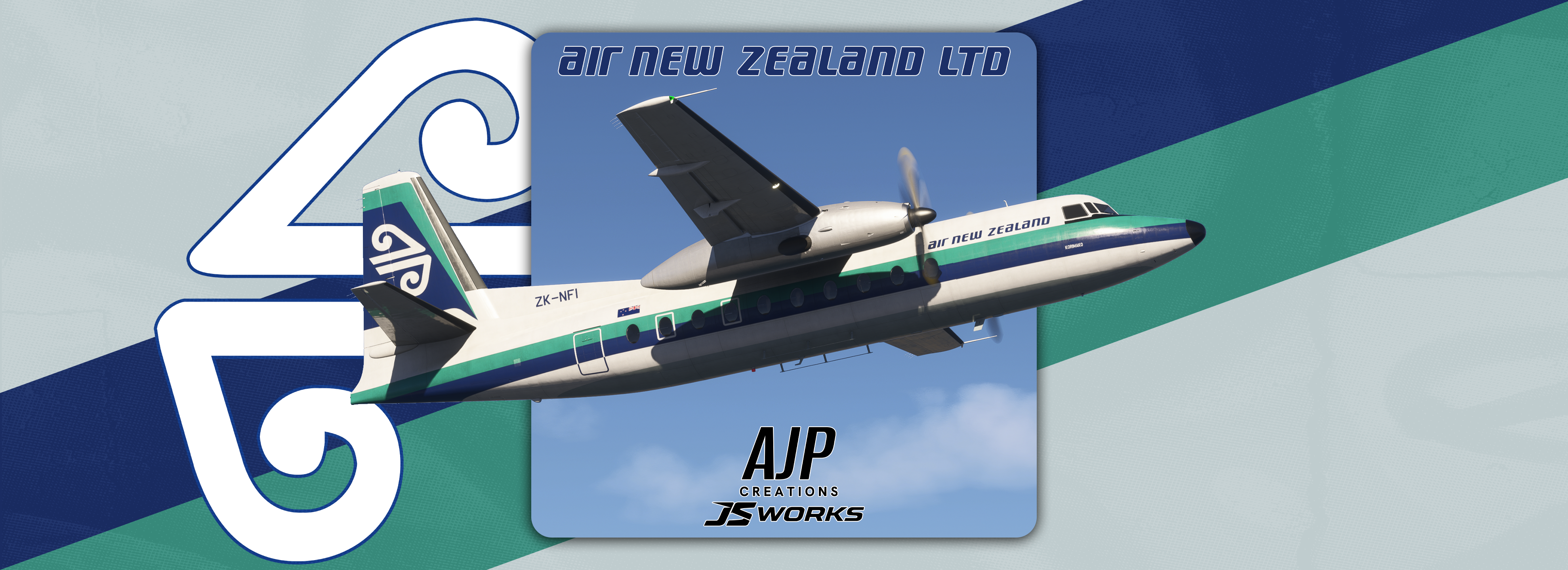 Air New Zealand - ZK-NFI - MS/Inibuilds Fokker F27 - Aircraft