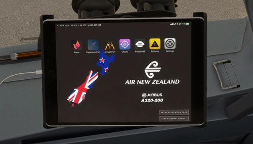 New Zealand custom EFB background for fenix a320-200