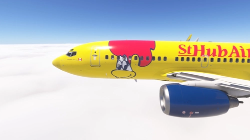 PMDG 737-700 w/ cabin Air Transat - StHubert (StHubAir) (C-GTQI)