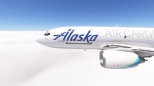 PMDG 737-700 Alaska Airlines w/ cargo (N625AS) thumbnail 1