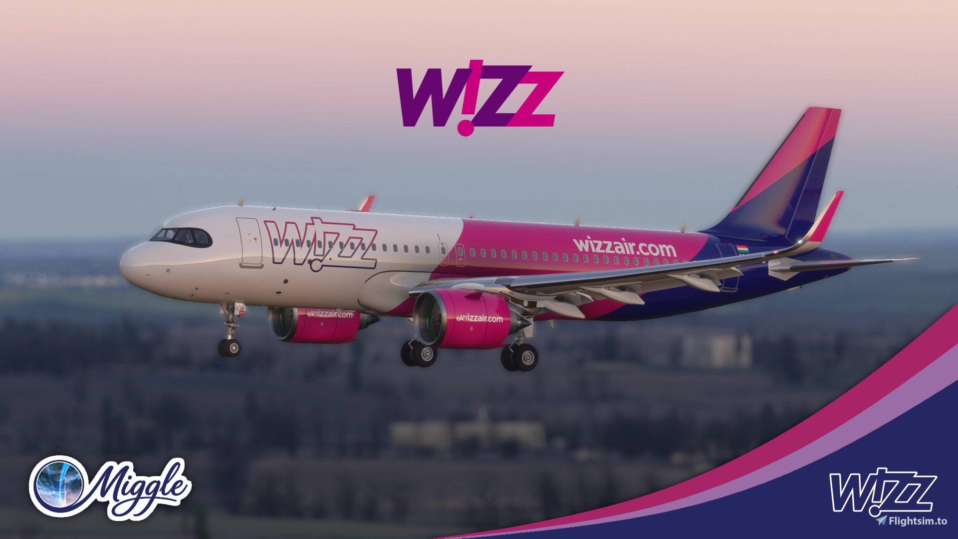 [A32NX] WizzAir HA-LJB HA-LJF [8K] Livery - Image 1