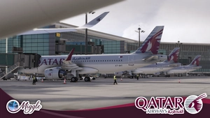 [A32NX] Qatar Airways A7-AHT [8K] thumbnail 4