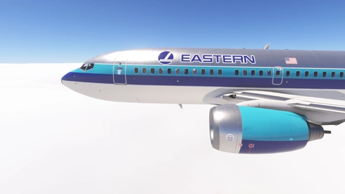 PMDG 737-700 w/ cabin Eastern Air Lines (N8836E - Metallic version)