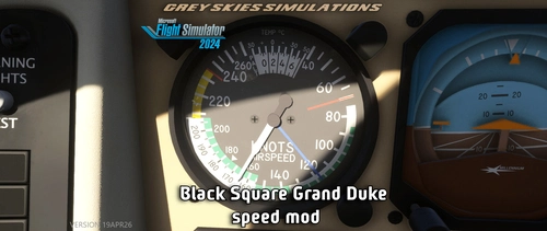 Black Square / Beechcraft Grand Duke BE60 Airspeed Mod