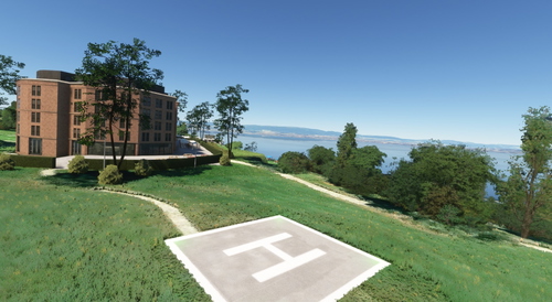 Evian Resort - Evian Les Bains - Hotel Royal helipad