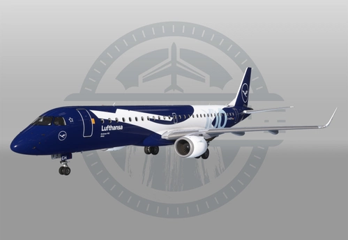 FSS Embraer 195 - Lufthansa - D-AECH - "100 Years" [Fictional]