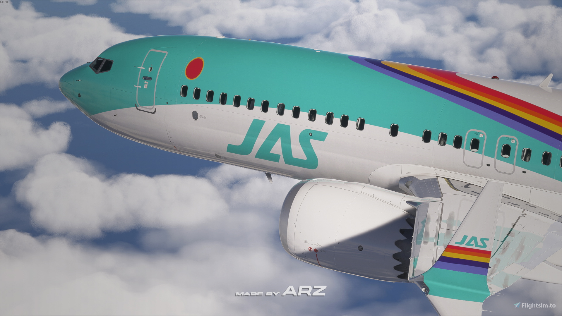 Japan Air System JA200D (Requested) | Asobo 737 MAX 8 | 8K