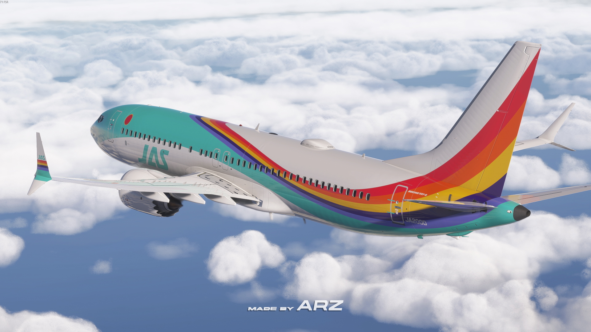 Japan Air System JA200D (Requested) | Asobo 737 MAX 8 | 8K