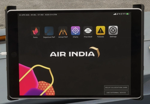 Air India EFB Wallpaper for Fenix Simulations A320/A321/A319