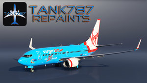 PMDG 737-700 Virgin Blue - VH-VBY thumbnail 1