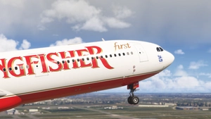 Kingfisher Air for A340-313 | 8k thumbnail 4