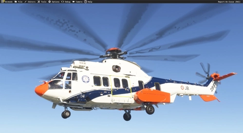 Microsoft/HPG Airbus H225 - DGA Essais en Vol 2897