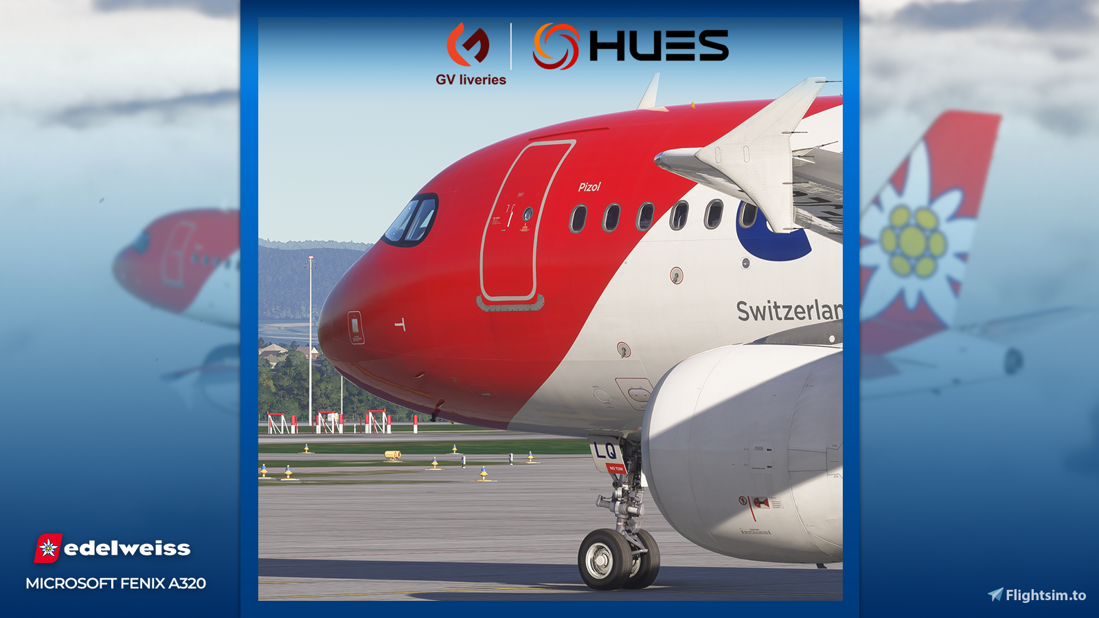 Edelweiss A320 pack w/Cabin for Fenix A320 MSFS2024 - Image 1