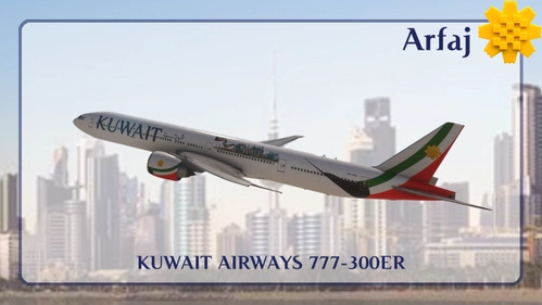 PMDG B777-300ER | Kuwait Airways 9K-AOC | Fictional Arfaj livery