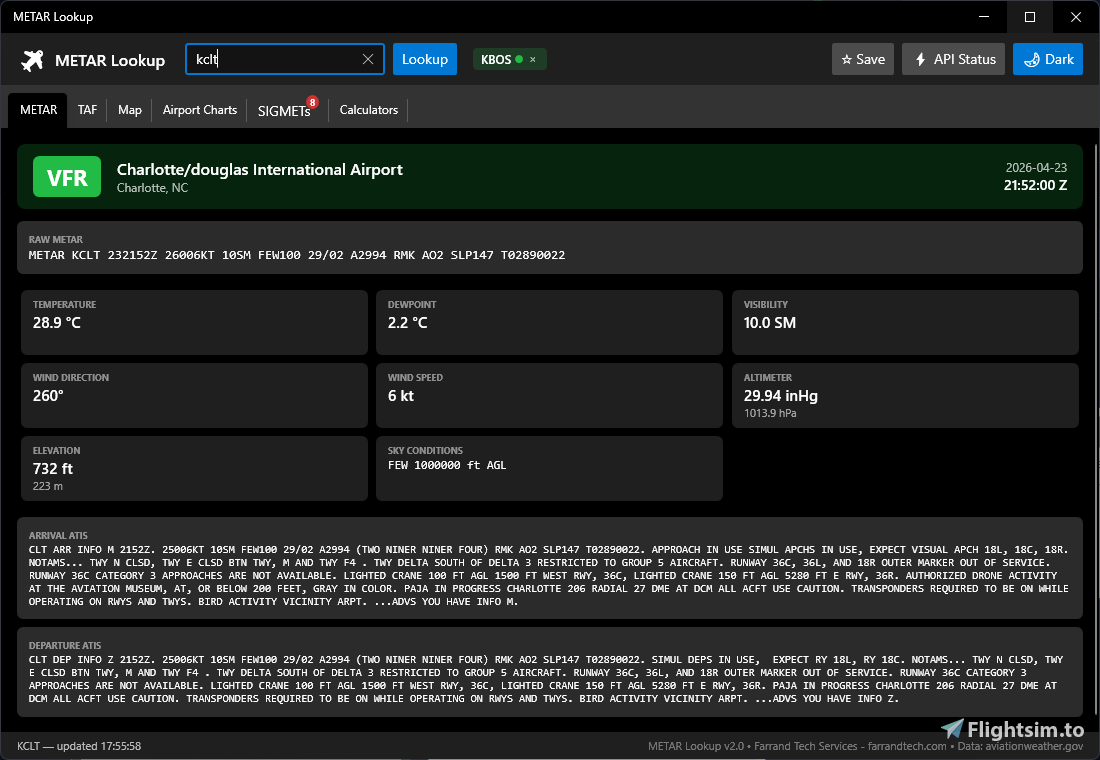 METAR Lookup - Image 1