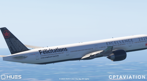 Air Canada C-FIVM Employee Award Livery 2026 W/Cabin | 4K/8K | PMDG 777-300ER thumbnail 4