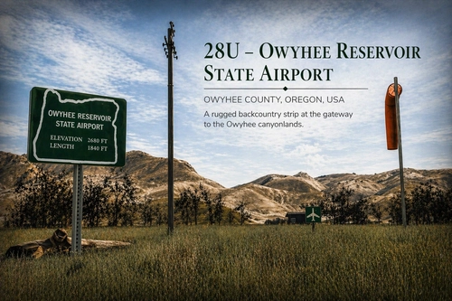 28U-OWYHEE RESERVOIR STATE AIRPORT (2020/2024 COMPATIBLE)