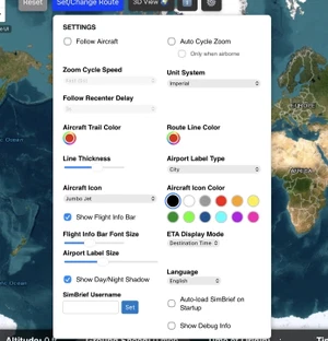 MSFS Passenger Map V2 - A flight tracking app to emulate a passenger info map on your mobile device thumbnail 17