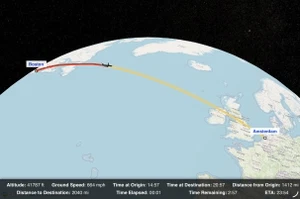 MSFS Passenger Map V2 - A flight tracking app to emulate a passenger info map on your mobile device thumbnail 8