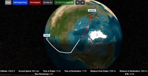 MSFS Passenger Map V2 - A flight tracking app to emulate a passenger info map on your mobile device thumbnail 3