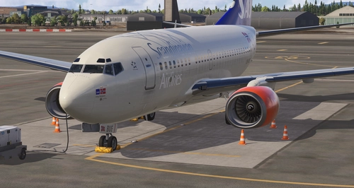 PMDG 737-600 Scandinavian Airlines LN-BUE (2011) for MSFS 2024 Custom cabin textures.